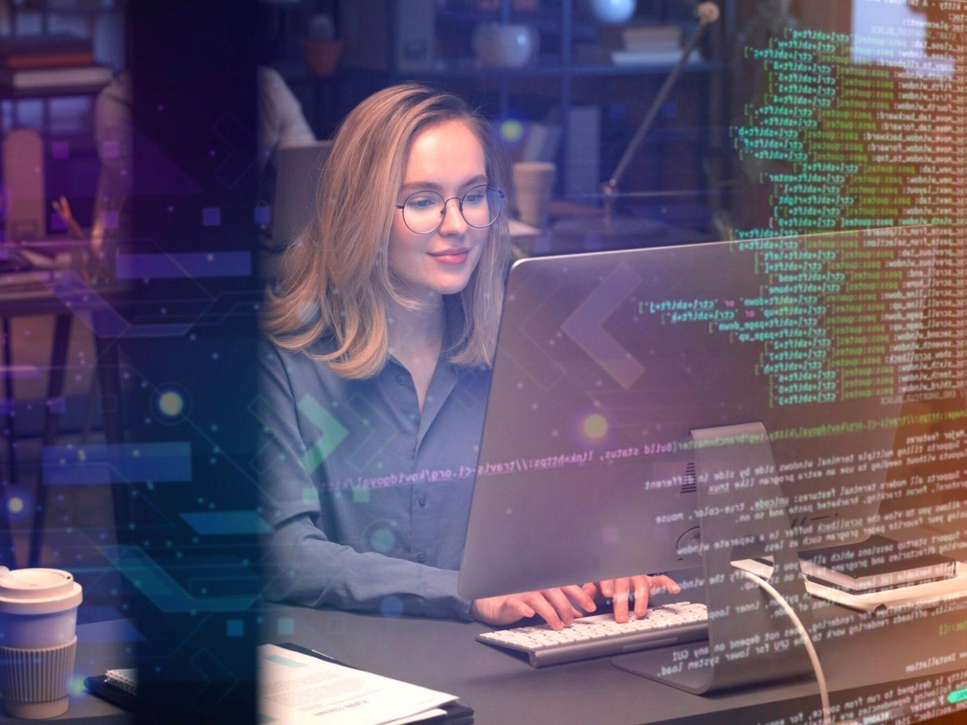 Codebeispiel eines KI-Modells auf dem Bildschirm